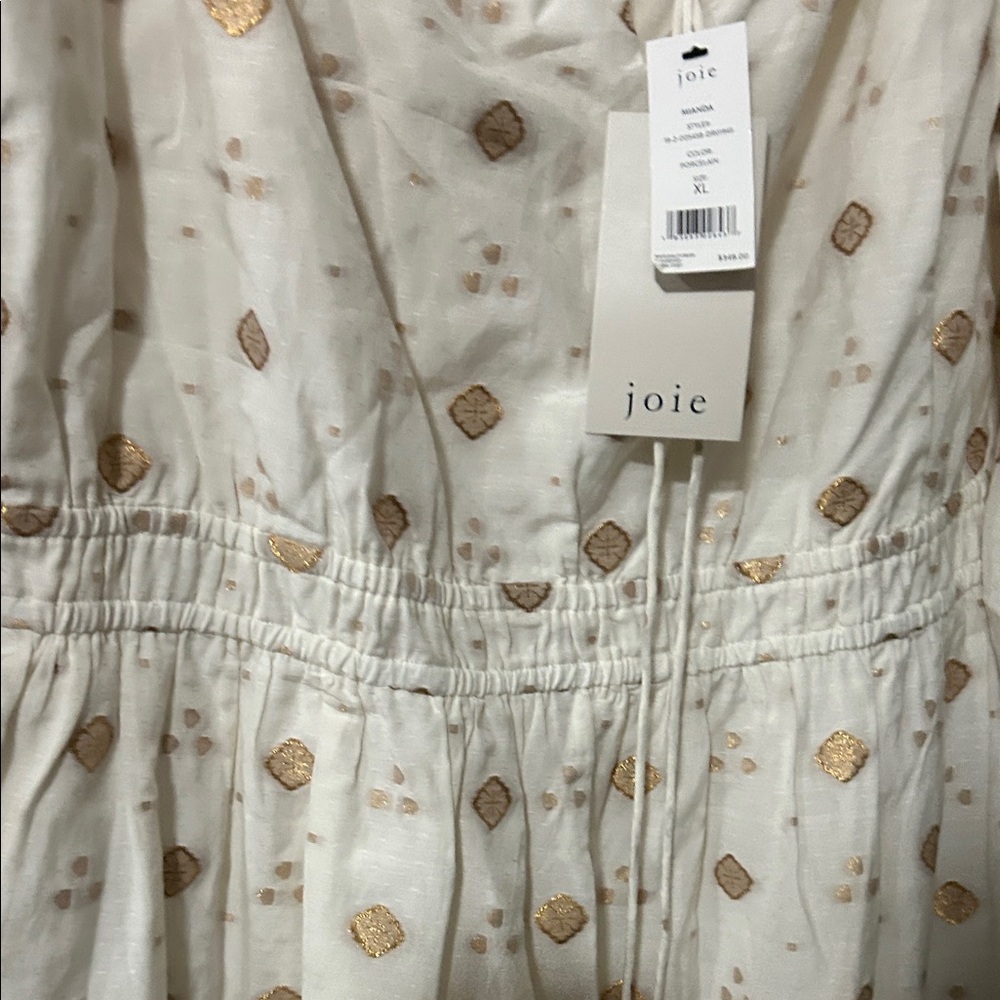 Joie White and Gold Patterned Dress - Picture 12 of 12